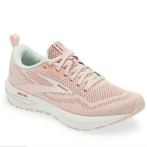 Brooks Revel 6 Running Shoe Sneaker Peach Whip/Pink Womens Size 8.5 EUC